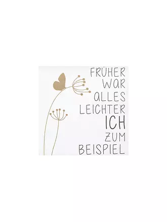 RAEDER | Cocktail Servietten 25x25cm FRUEHER WAR ALLES | 